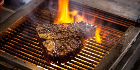 Charcoal Grill Perfect Grilled T Bone Steak Best Butcher TBone